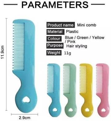 Pack Of 4 Round Tip Bristles Baby Comb