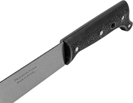 Tramontina 24" Machete with Textured Black Plastic Handle