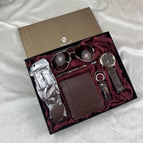 Gift Box For Men Birthday Set Basket (Brown)