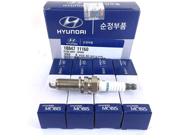 Genuine Hyundai Spark Plugs, 18847-11160, Set of 4